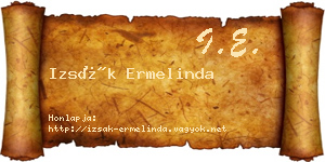 Izsák Ermelinda névjegykártya